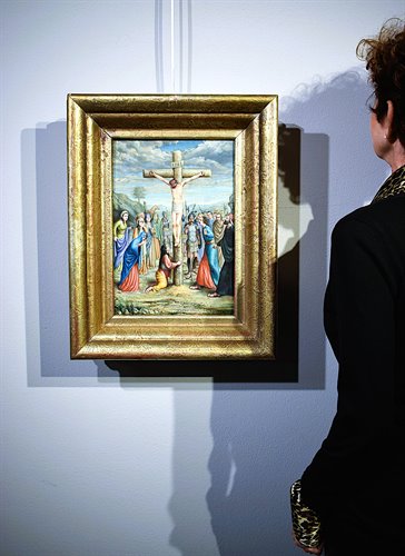 "Crocifissione di Cristo"   Olio su tavola